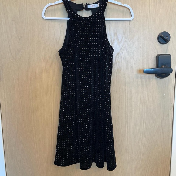 Candie's Dresses & Skirts - Candie's Black Velvet Dress with Sparkling Details